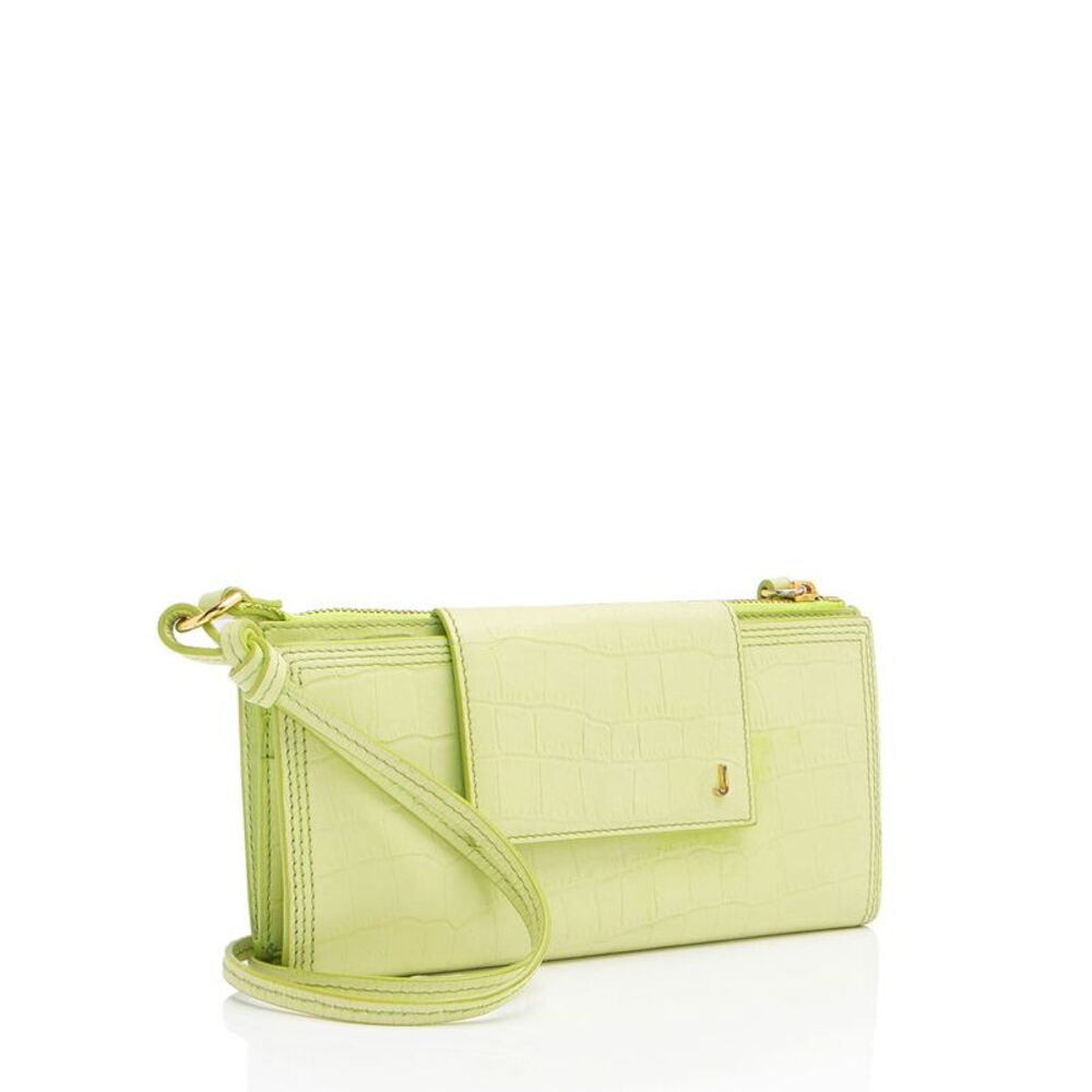 Jacquemus Croc Embossed Leather Le Pichoto Wallet on Strap - Picture 2 of 10